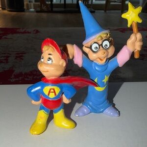 1983 Vintage Alvin and Simon Collectible Figurines (Alvin and the Chipmunks)